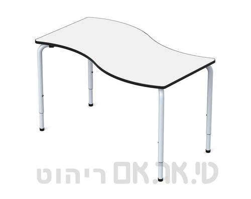 שולחן דגם גל לבן