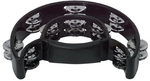 טמבורין בצורת חצי ירח עם 20 זוגות ג'ינגלים מצופים כרום 841574 מבית GEWA (Germany)