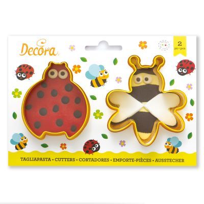 זוג חותכני חיפושית ודבורה Decora 