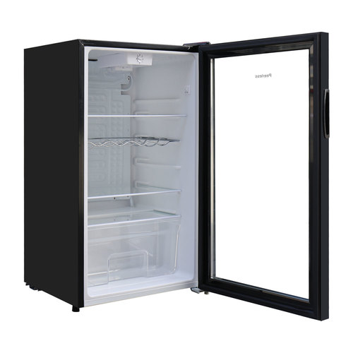 מקרר וטרינה 90 ליטר זכוכית שחורה peerless BC-90 BGP
