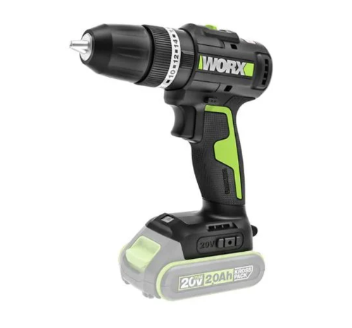 מברגה/ מקדחה נטענת 20V -גוף בלבד WE213.9 WORX + סט ביטים 15 יחידות מתנה 