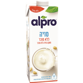 חלב סויה אלפרו ללא סוכר