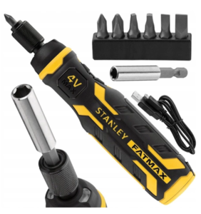 מברגון נטען 4V דגם Stanley FMHT66719-0 כולל 6 ביטים