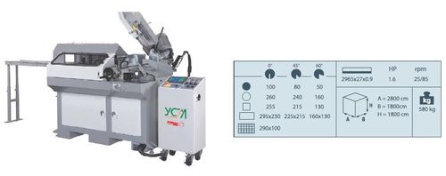 משור סרט YCM-300CNC אוטומטי מלא - מבית לוירון