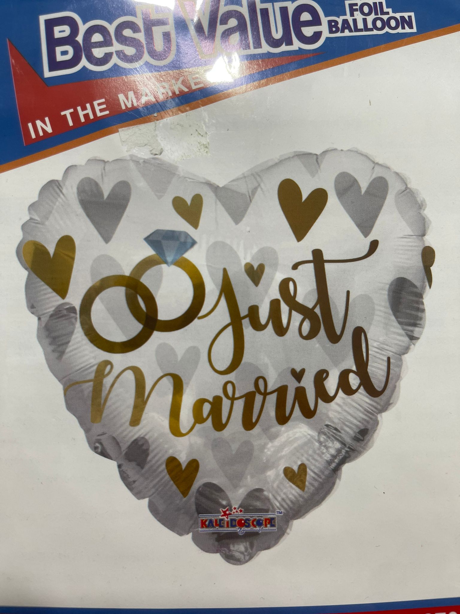 בלון just married זהב 