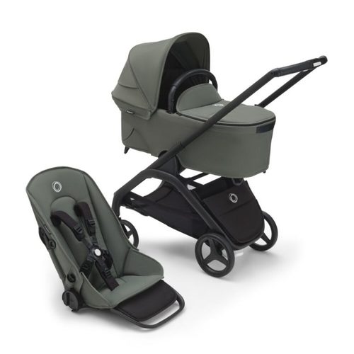 עגלת בוגבו דרגונפליי Bugaboo צבע:‏‏ מרכב שחור, עריסה וטיולון ירוק, גגון ירוק