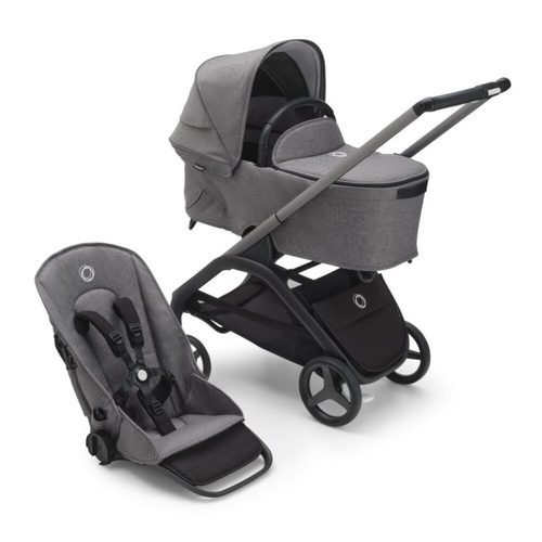 עגלת בוגבו דרגונפליי Bugaboo צבע: ‏‏‏‏‏‏‏‏‏‏‏‏‏‏‏‏‏‏‏‏ ‏‏‏‏מרכב גרפיט, עריסה וטיולון אפור מלאנג', גגון אפור מלאנג'