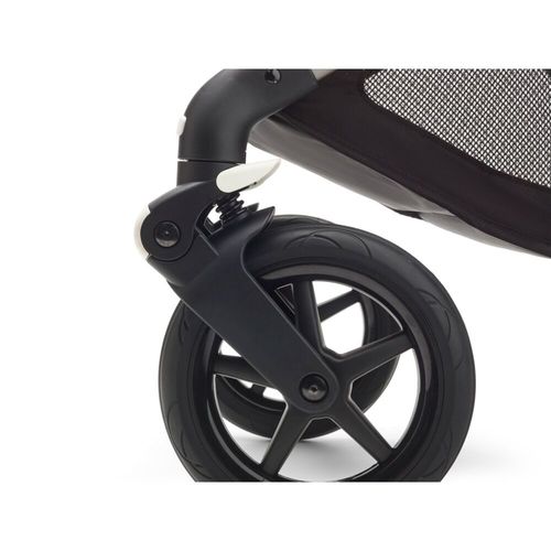 עגלת בוגבו פוקס 3 Fox - שלד שחור | ריפוד אפור מלאנג Grey Melange