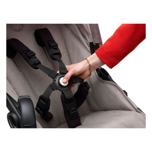 עגלת בוגבו פוקס 3 Fox - שלד שחור | ריפוד מינרל שחור וושד Mineral Black Washed מהדורה מיוחדת
