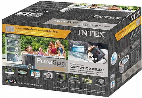 ג'קוזי עגול דמוי עץ ל-6 אנשים מבית