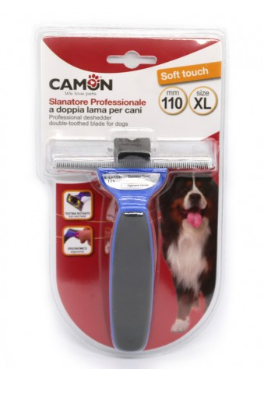 Professional deshedder double-toothed blade - מסרק מקצועי לכלבים מידה XL