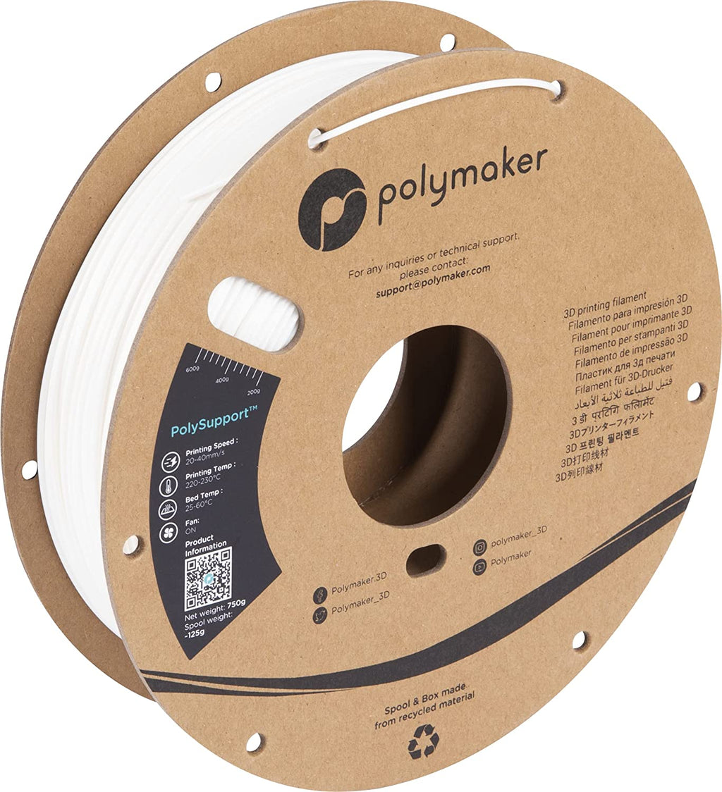 חומר תמיכה 750 גרם 2.85 מ"מ- Polymaker PolySupport