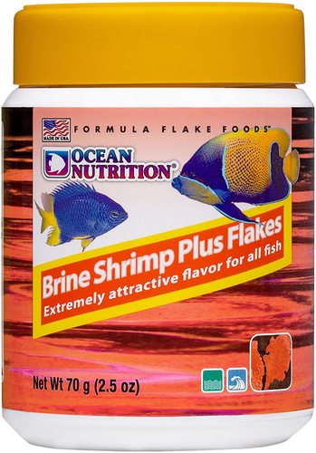 אושן נוטרישן מזון דפים בריין שרימפס 71 גרם Brine Shrimp Plus Flakes