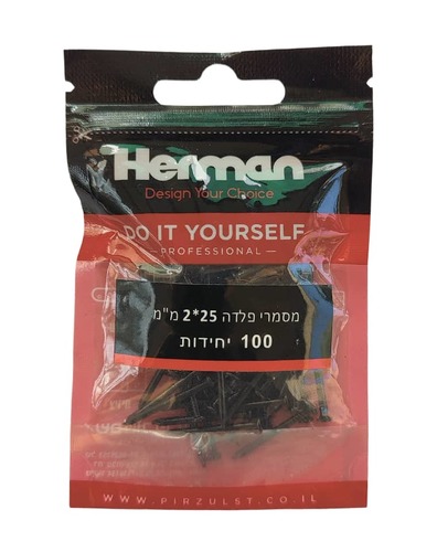 מסמרי פלדה - מארז 100 יחידות 