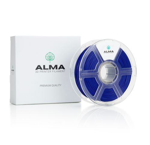 פילמנט איכותי מסוג PLA Matte מבית ALMA צבע כחול