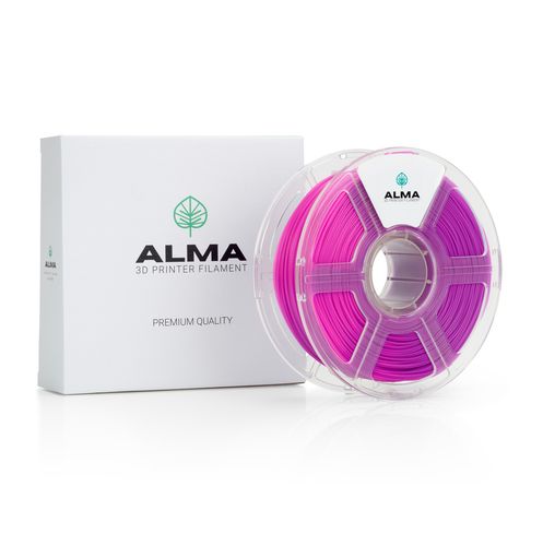 PLA CCT איכותי מבית ALMA מחליף צבע מסגול – לרוז (1 ק”ג)