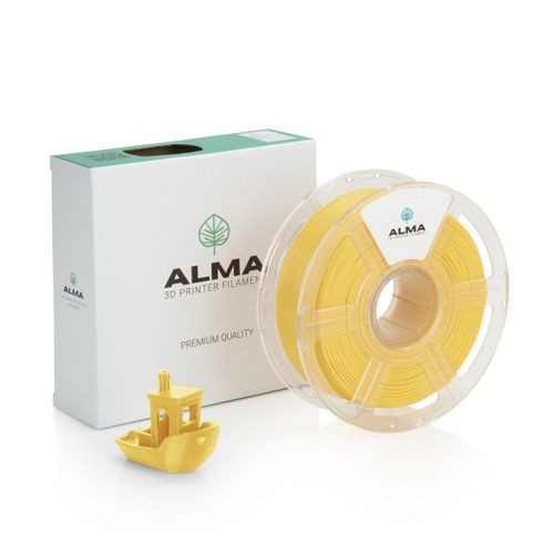 פילמנט איכותי מסוג +PLA מבית ALMA צבע צהוב