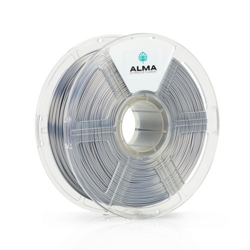 פילמנט איכותי מסוג PLA Silk מבית ALMA צבע כסף