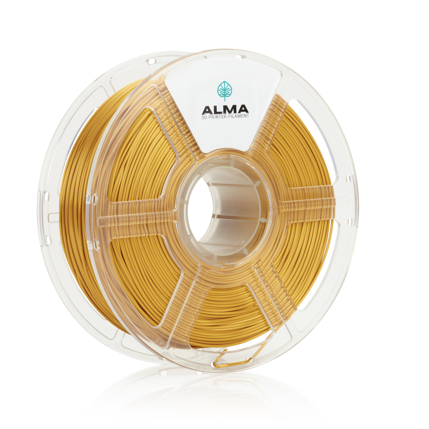 פילמנט איכותי מסוג PLA Silk מבית ALMA צבע זהב