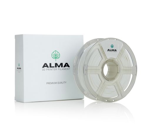 פילמנט איכותי מסוג PLA Matte מבית ALMA צבע אפור בהיר
