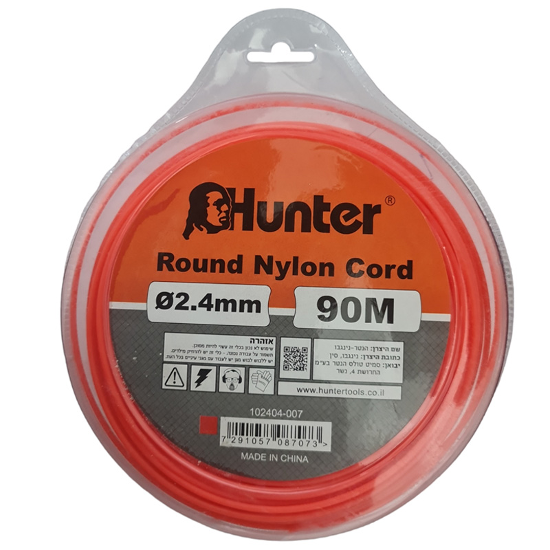 גליל חוט לחרמש 2.4 מ"מ 90 מטר איכותי דגם 102404-007 HUNTER 