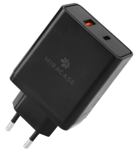 מטען קיר + כבל Miracase MWC65PQ Type-C