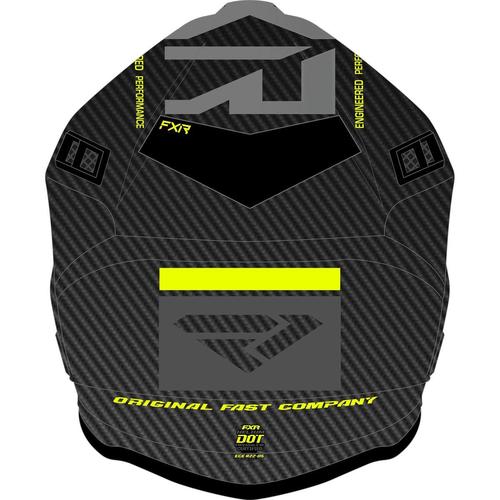 קסדה לאופנוע FXR RACING HELIUM CARBON שחור\צהוב 22.06