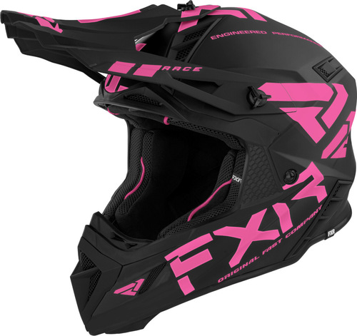 קסדה לאופנוע FXR RACING HELIUM RACE שחור\ורוד 22.06