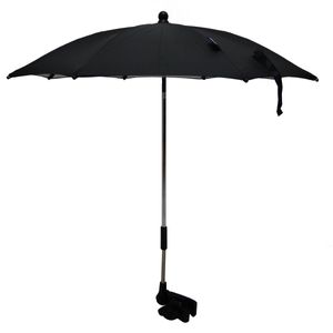 מטריה / שמשיה אוניברסלית לעגלת תינוק או טיולון - שחור