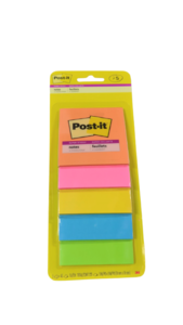 פתקיות דביקות במגוון צבעי הקשת POST-IT (225 דף)