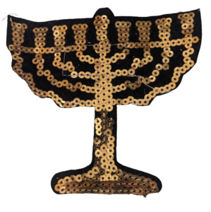 טלאים מבד, בצורת חנוכיות, לפעילות תנועה לילדים בחנוכה, 6 יחידות