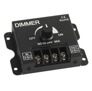 דימר עמעם סיבובי 12/24V 30A לפסי לדים עד 360W/720W יורולוקס