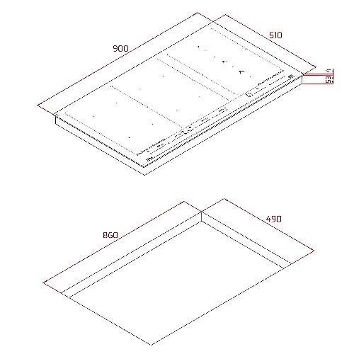  ‏כיריים אינדוקציה Teka IZF99700 תקה
