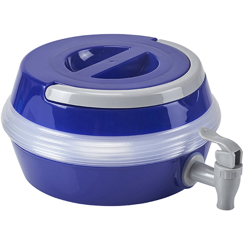 מיכל מים אקורדיון מתקפל עם ברז 5.5 ליטר Gallon - צבע לבן