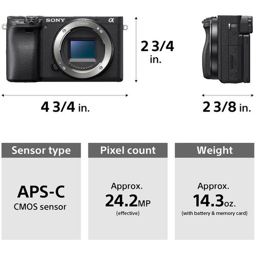 Sony Alpha A6400 Kit 18-135mm (Black)