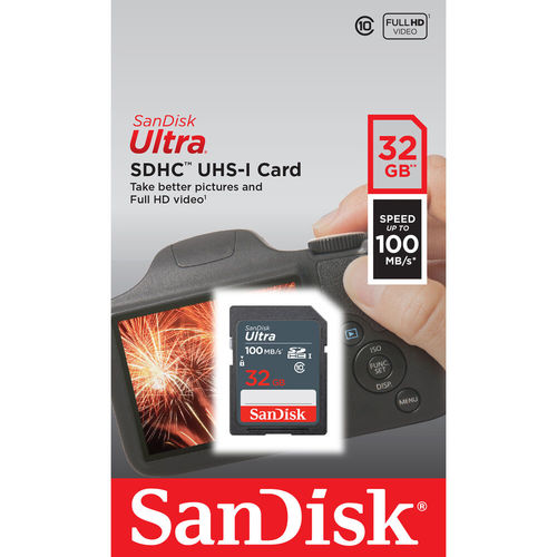 כרטיס זיכרון SanDisk Ultra SDHC 32GB