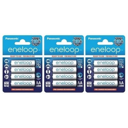 מבצע 12 יחידות סוללות פנסוניק - Panasonic Eneloop AA