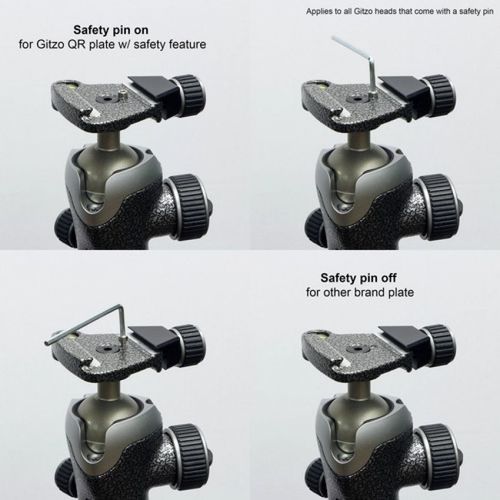 ראש כדורי לחצובות טרבלר - Gitzo GH1382TQD Series 1 Traveler Center Ball Head
