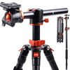 חצובת אלומיניום - K&F Concept KF09.090 Lightweight Tripod Kit With Ball Head T254A4
