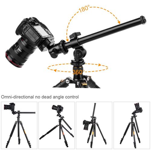 ראש זוויתי מתכוונן לחצובה - K&F Concept KF31.010 Rotatable Multi-Angle Center Column for Camera Tripod & Locking System