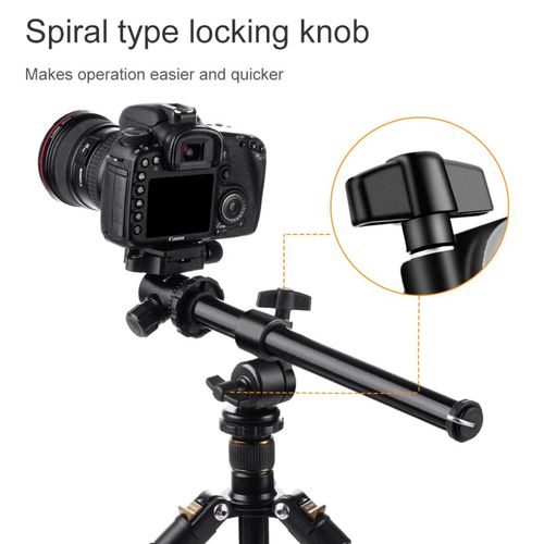 ראש זוויתי מתכוונן לחצובה - K&F Concept KF31.010 Rotatable Multi-Angle Center Column for Camera Tripod & Locking System