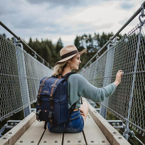 תיק גב לצילום לשימוש רב תכליתי - K&F Concept KF13.087 Travel Backpack for Outdoor Photography Waterproof (Deep blue)