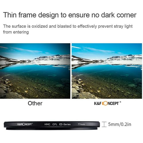 פילטר - K&F Concept HMC CPL Filter 67mm