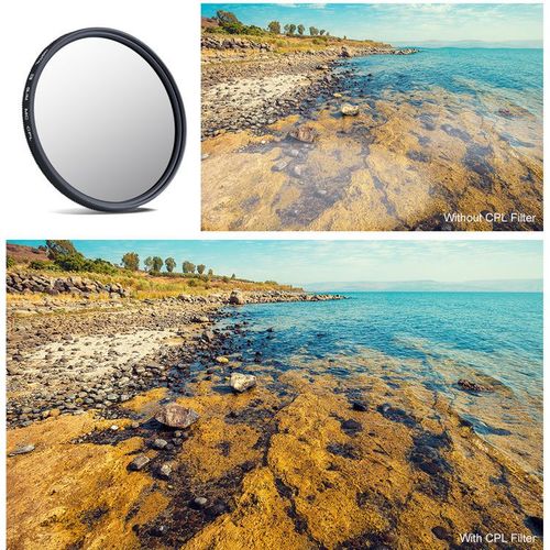 פילטר - K&F Concept HD Slim MC CPL Filter 46mm