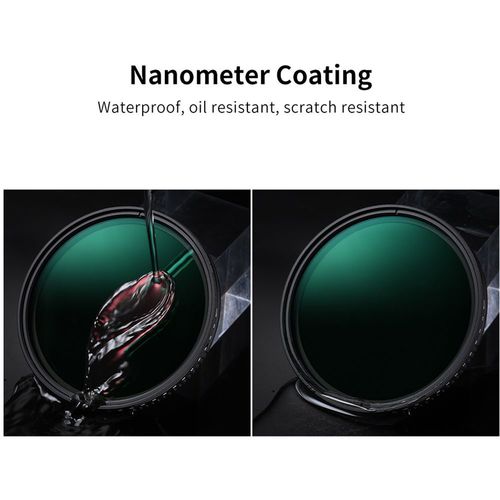 פילטר - K&F Concept NDX ND8-ND2000 Variable Fader Filter 49mm