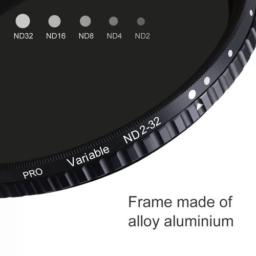 פילטר - K&F Concept Nano-X PRO ND2-ND32 Variable Fader Filter 62mm