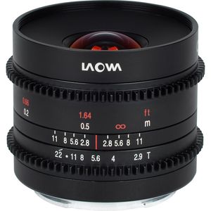 עדשת סינמה Venus Optics Laowa 9mm T2.9 Zero-D Cine (MFT Mount)