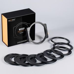 תופסן לפילטרים מרובעים - K&F Concept 100mm Square Filter Holder Kit with 8pcs Adapter Rings