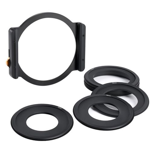 תופסן לפילטרים מרובעים - K&F Concept 100mm Square Filter Holder Kit with 8pcs Adapter Rings