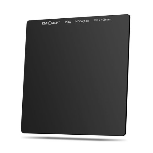 פילטר מרובע - K&F Concept ND64 100x100mm 6 Stop Neutral Density Square Filter